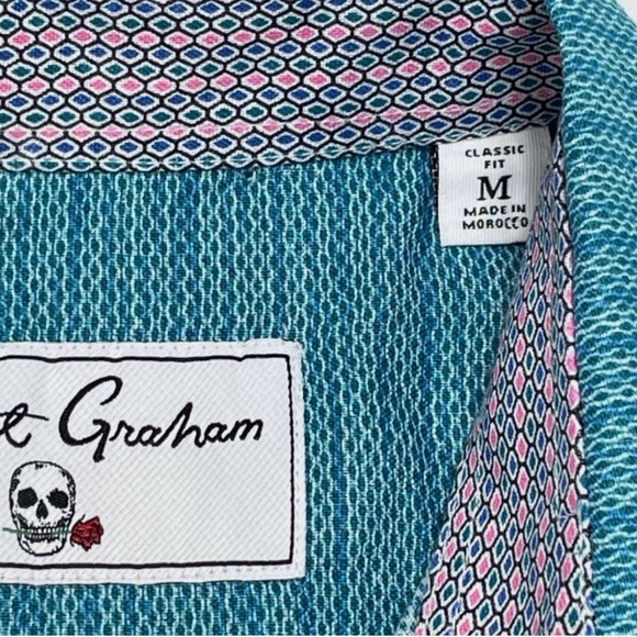 Robert Graham Blue Textured Button Down Shirt - Picture 10 of 13